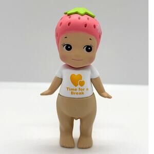 New Unbranded Kewpie/Angel Collectible Mini Figure, Strawberry Break, Open Box